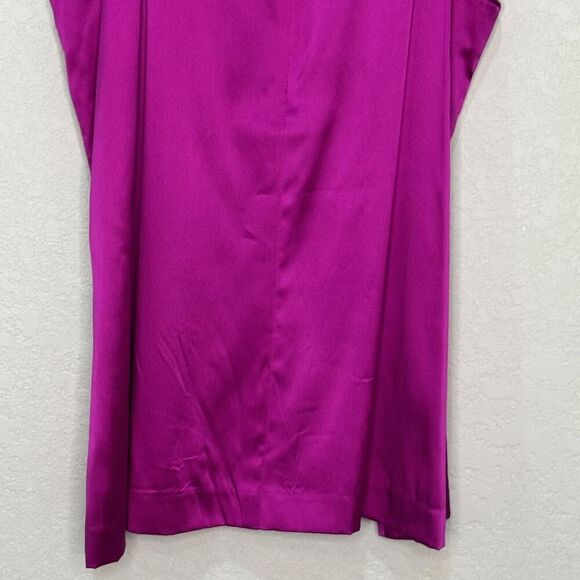 Theory Silk Tank Top Womens Small Purple Magenta Morisa Sleeveless Blouse Shirt - Picture 7 of 9